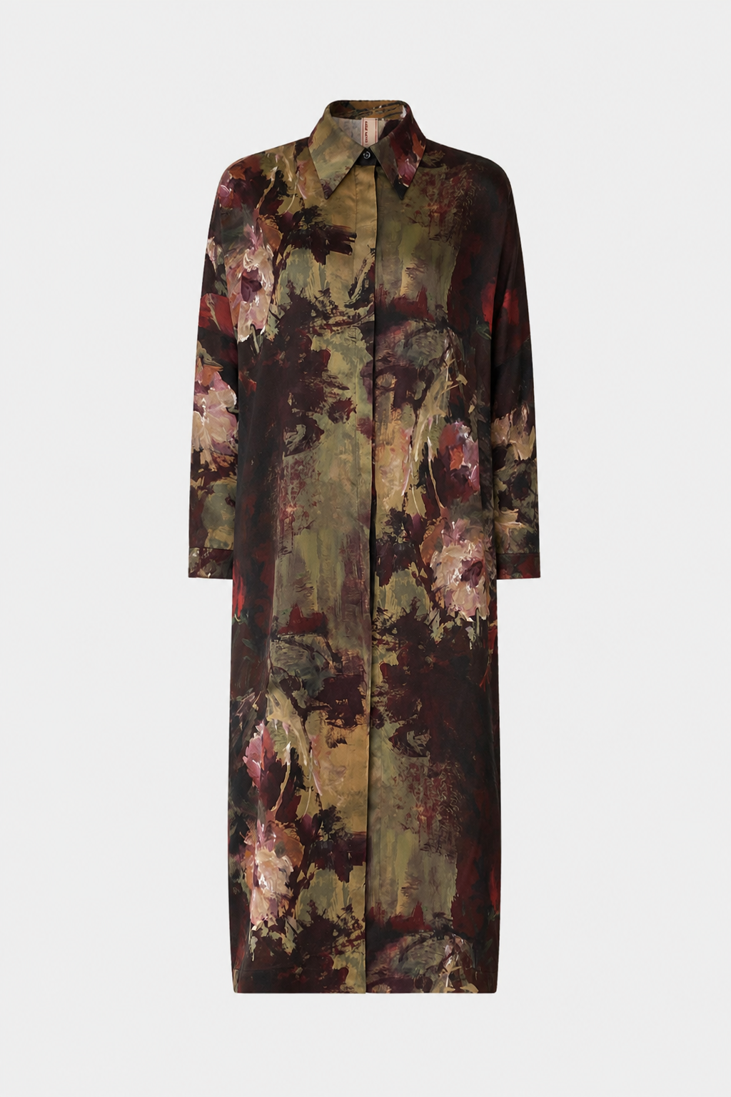 Painterly Floral Chemisier Dress